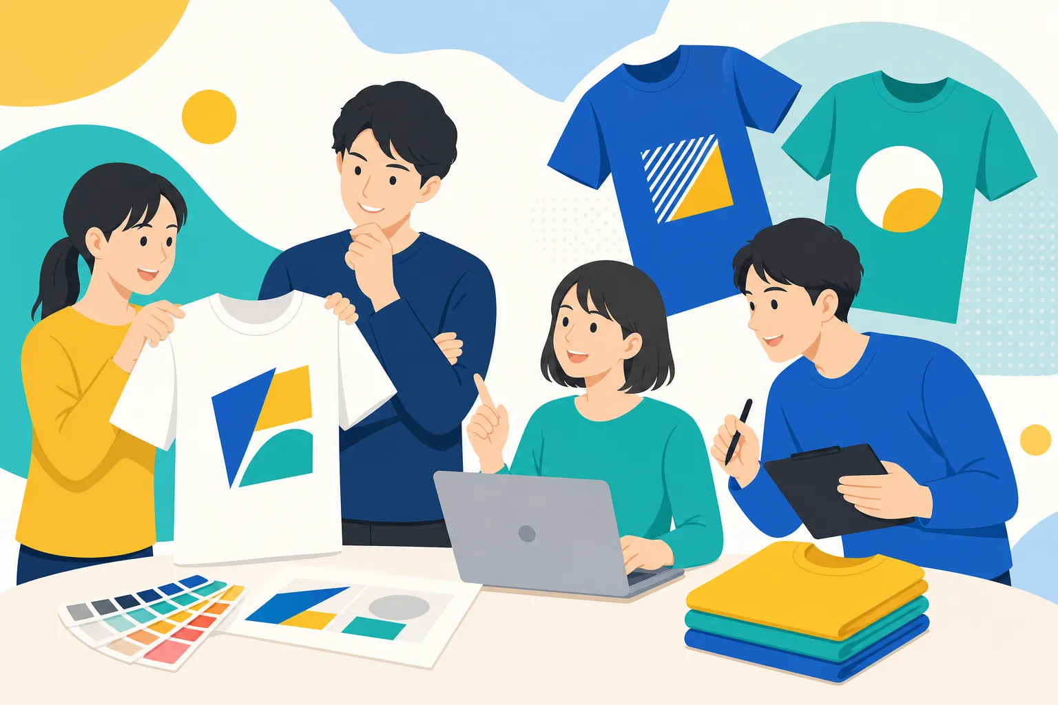 チームTシャツのデザイン作成｜失敗しない手順と選び方